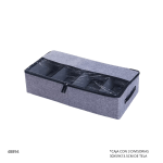 CAJA CON 4 DIVISORIAS 30X59X13.5CM DE TELA (35764-5)