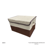 CAJA ORGANIZADORA 28X40X25CM DE TELA (35764-12)
