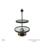 PEDESTAL GRIS P/DULCES 2 NIVELES 26-T1059