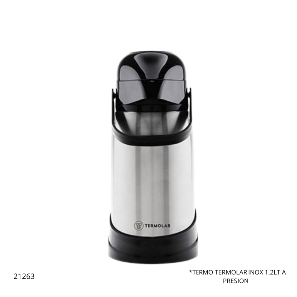 TERMO TERMOLAR INOX 1.2LT A PRESION