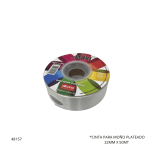 CINTA PARA MOÑO PLATEADO 32MM X 50MT (FM100L)