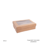 CAJA KRAFT CON VISOR 20X30X9CM (21387)