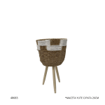 MACETA YUTE C/PATA 26CM (AF197-11)